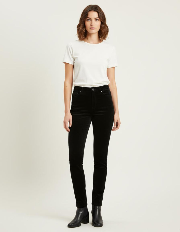 Pantalon Taille Haute En Velours - Taille S/36