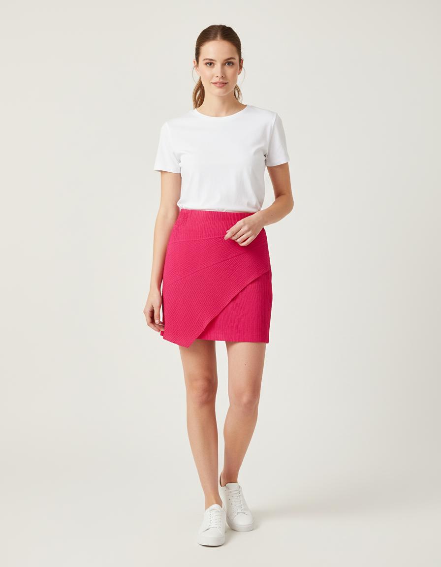Jupe Courte Asymétrique - Taille XS/34