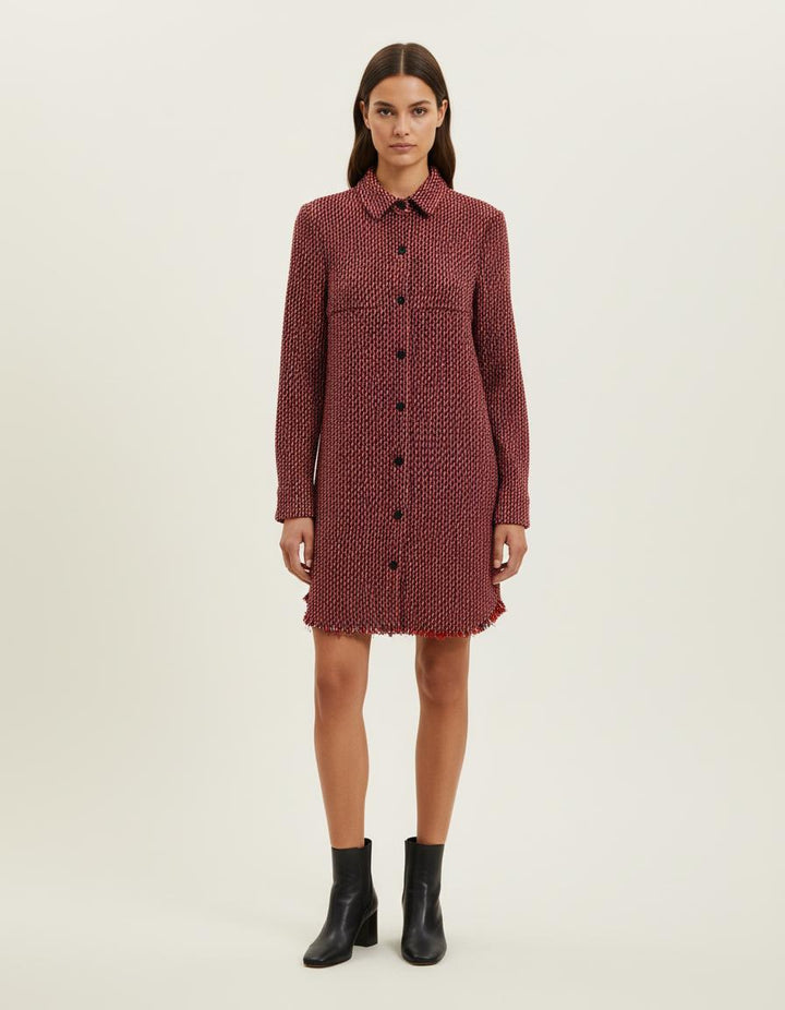 Robe Chemise En Jacquard - Taille S/36