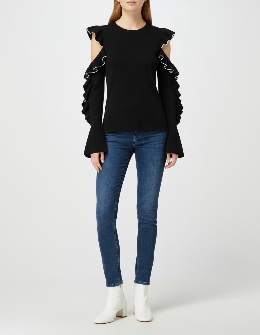 Pull En Maille Avec Épaules Dénudées - Taille S/36