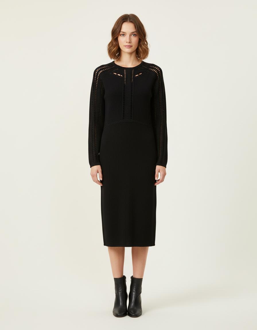 Robe Tube En Maille Ajourée - Taille M/38