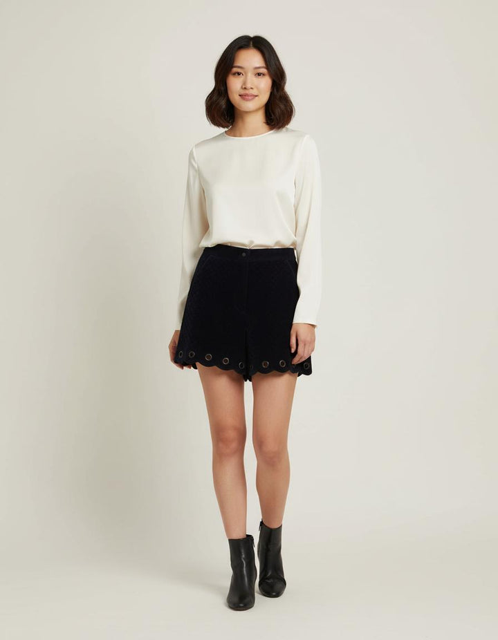 Short En Velours Matelassé - Taille XS/34