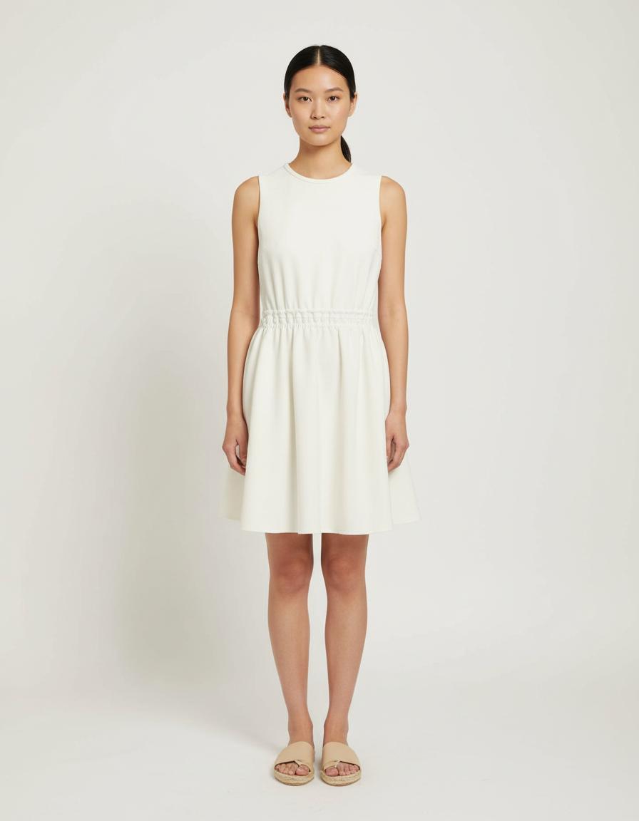 Robe Sans Manches En Crêpe - Taille L/40