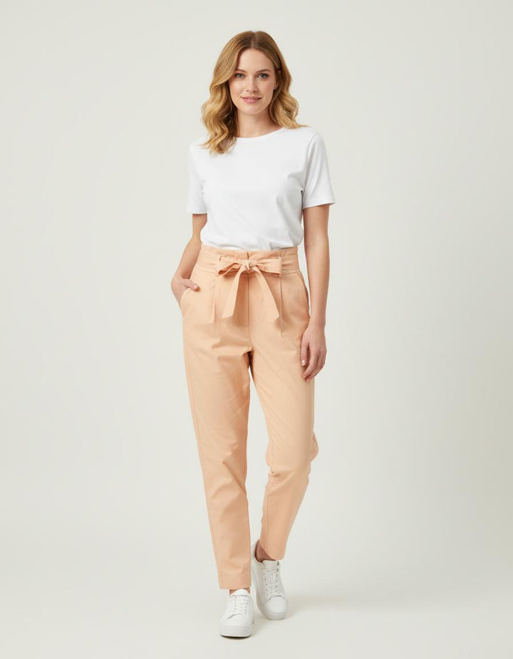 Pantalon Carotte Avec Ceinture - Taille M/38