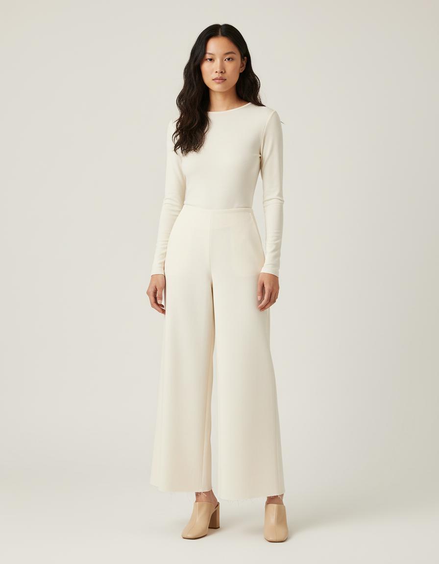 Pantalon Large Avec Détail Zippé - Taille XS/34