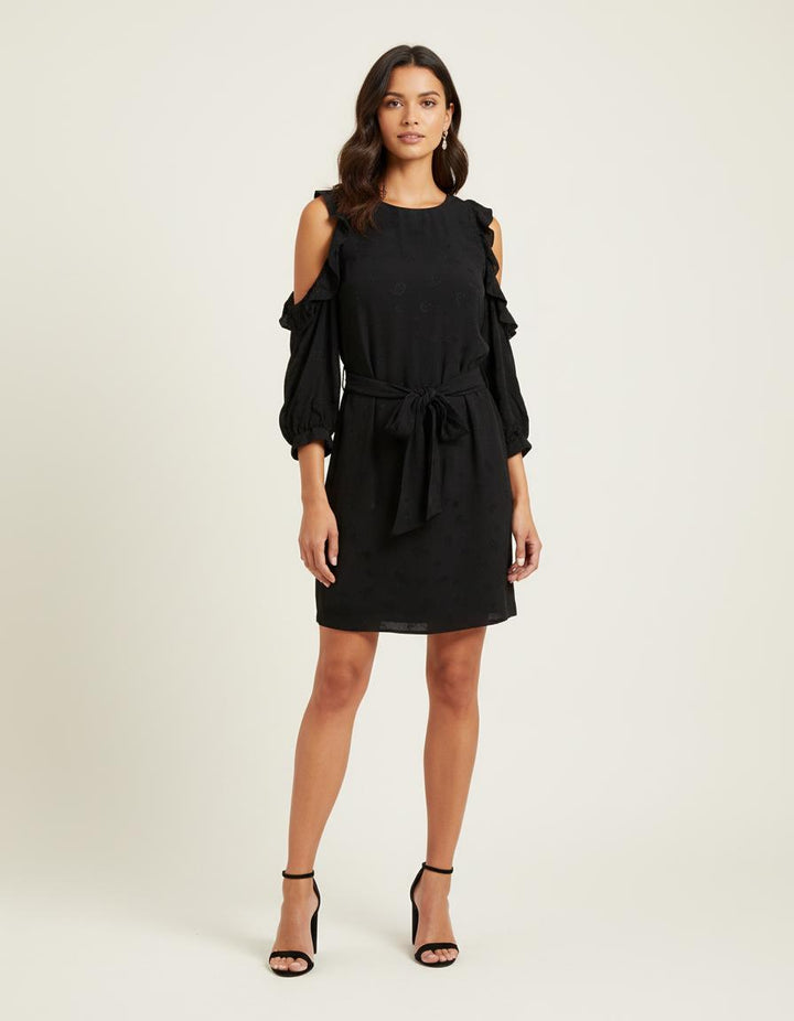 Robe Imprimée Avec Épaules Dénudées - Taille S/36