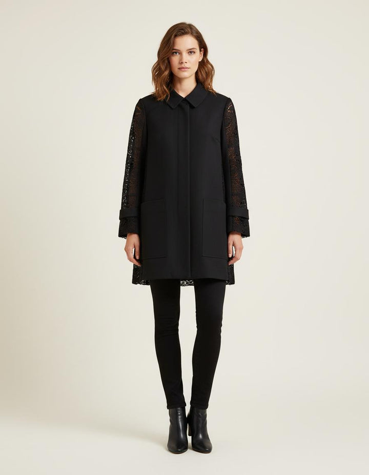 Manteau Avec Découpes En Dentelle - Taille M/38