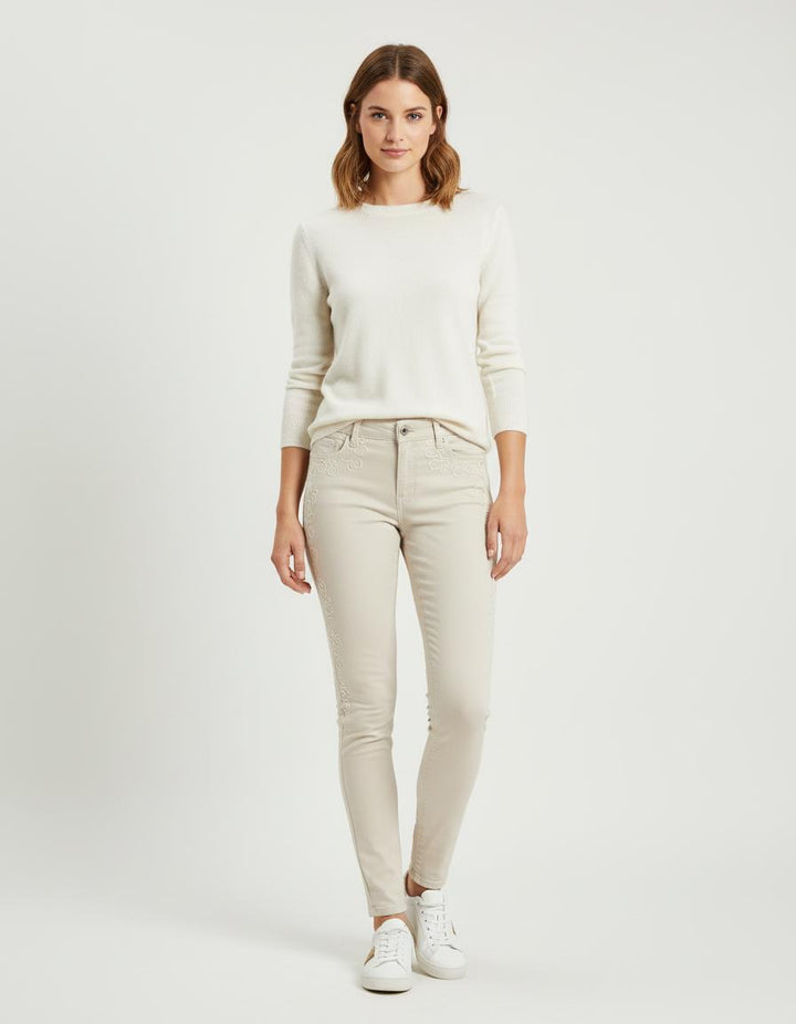 Jean Skinny Avec Broderies - Taille S/36