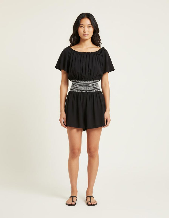Combi-Short Avec Smocks - Taille S/36