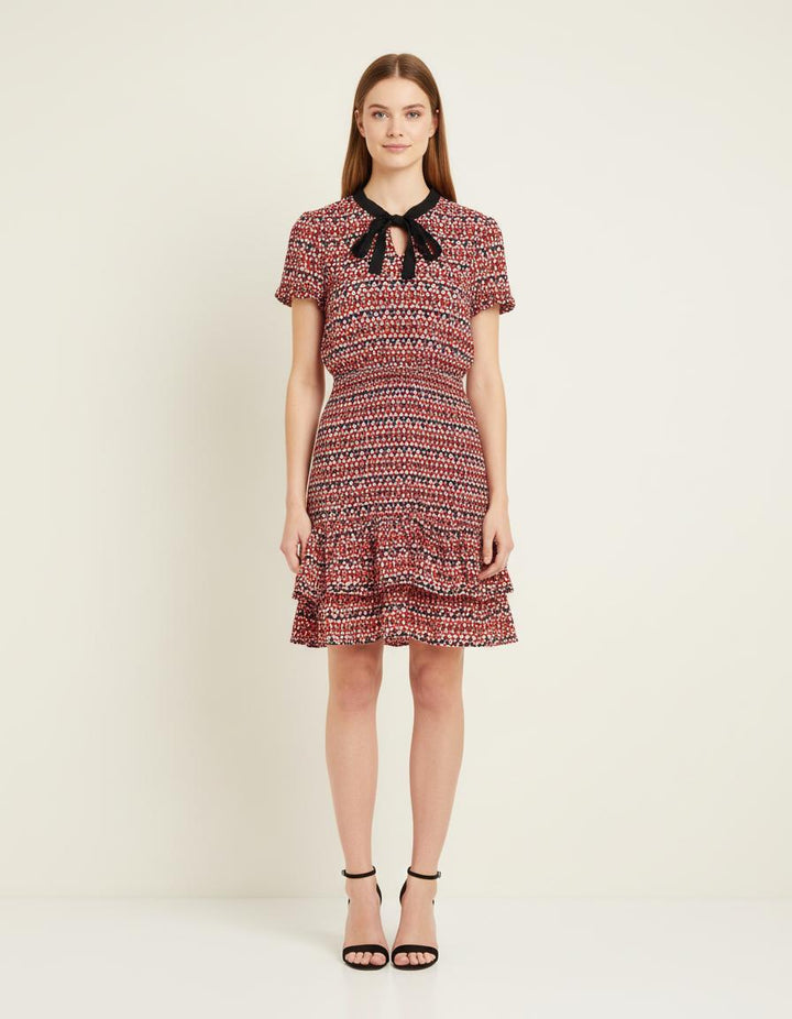 Robe Imprimée À Volants - Taille S/36
