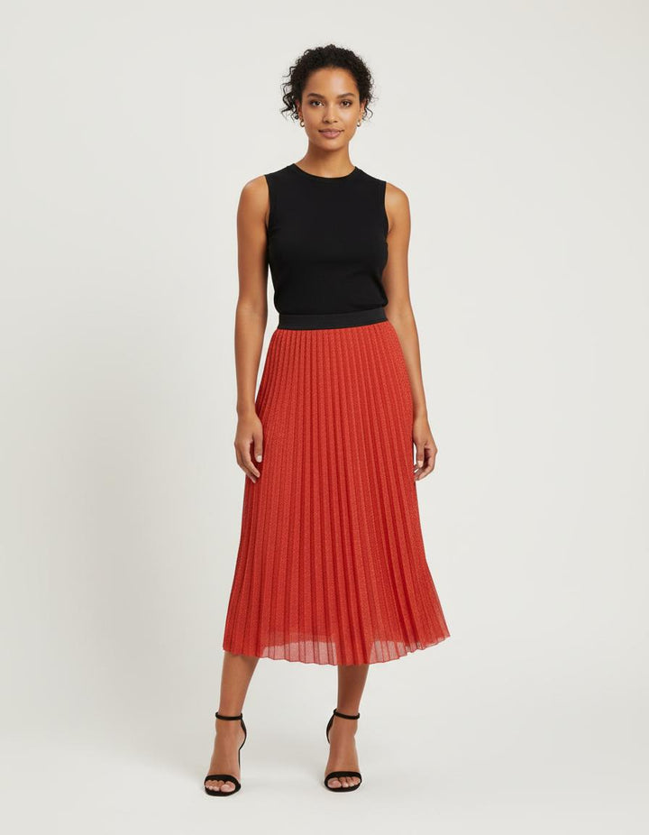 Jupe Plissée En Maille Lurex - Taille S/36