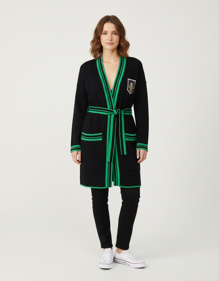 Gilet Mi-Long Avec Écusson - Taille S/36