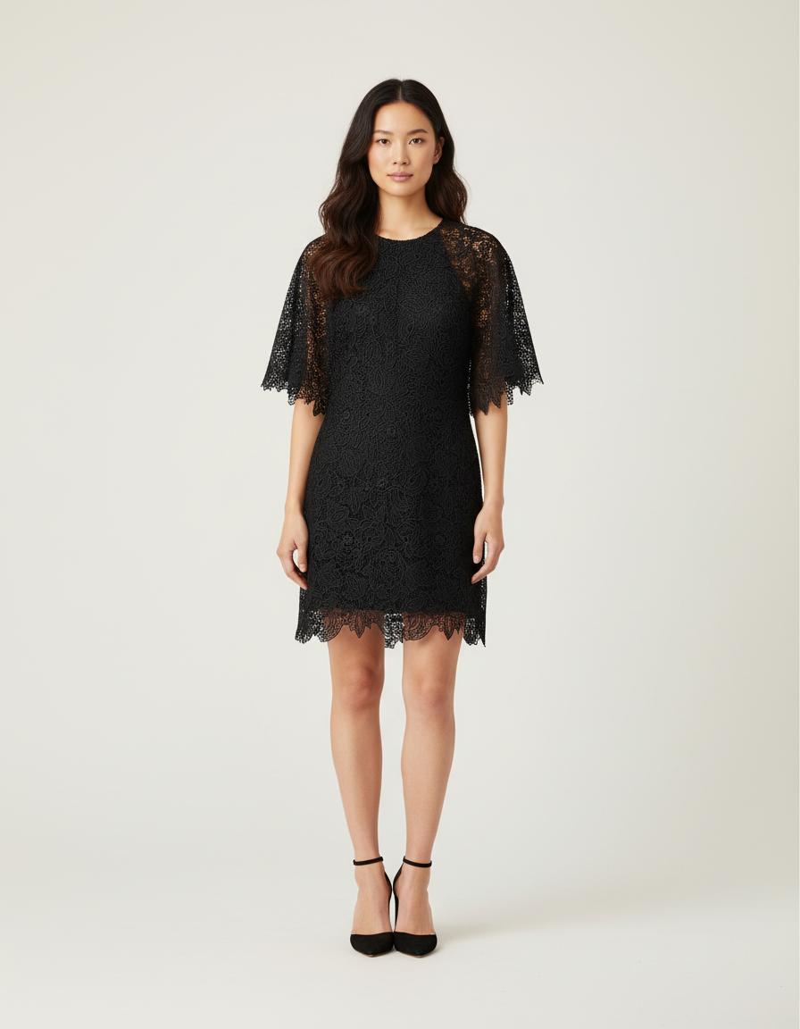 Robe Courte En Guipure - Taille S/36