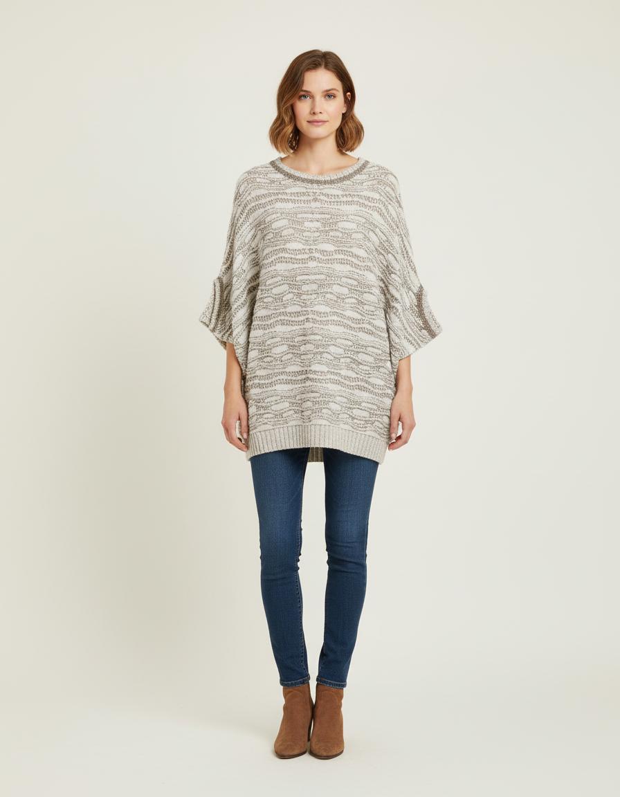 Pull Oversize Style Ponch - Taille T.U.