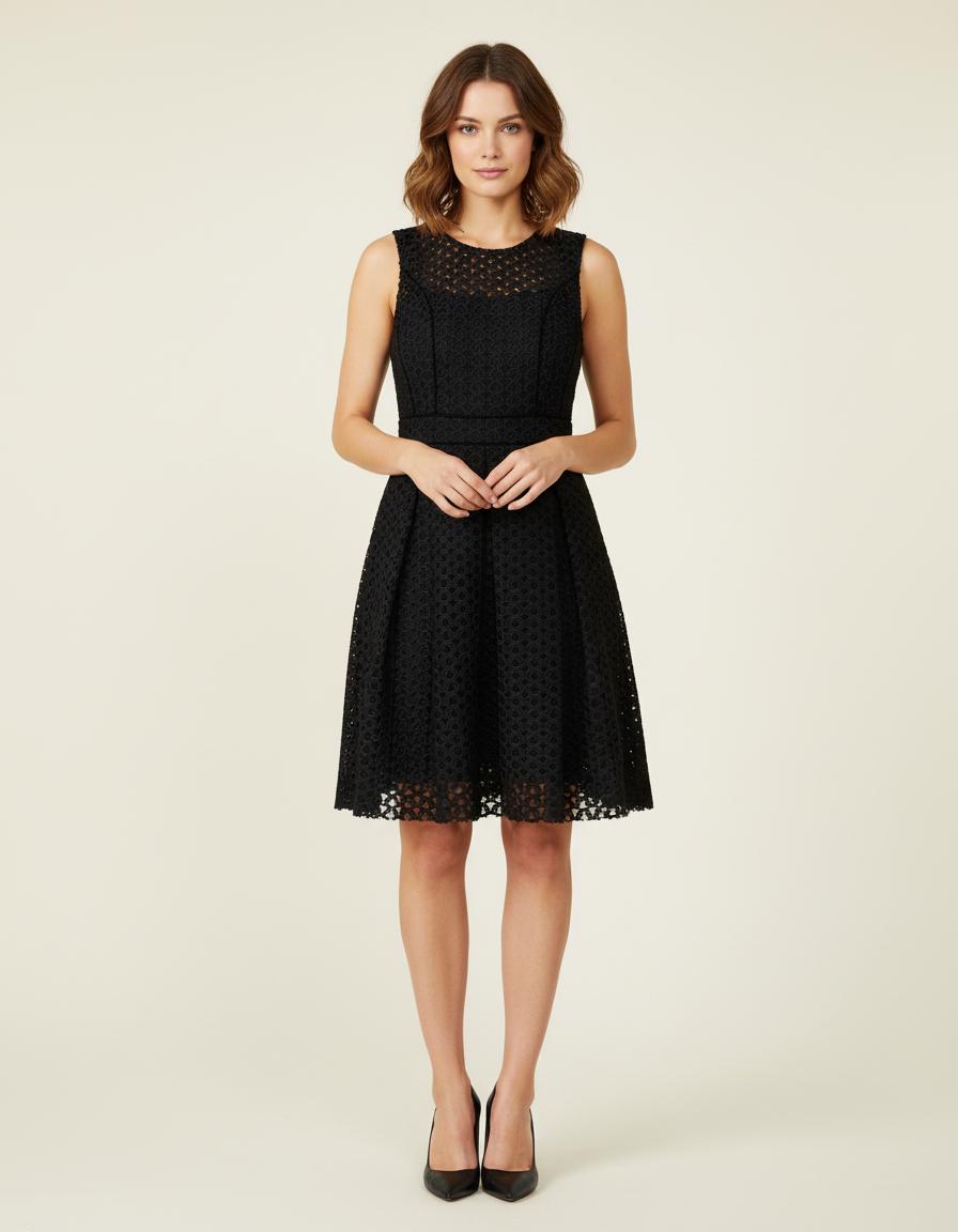 Robe Sans Manches En Maille Basket - Taille S/36