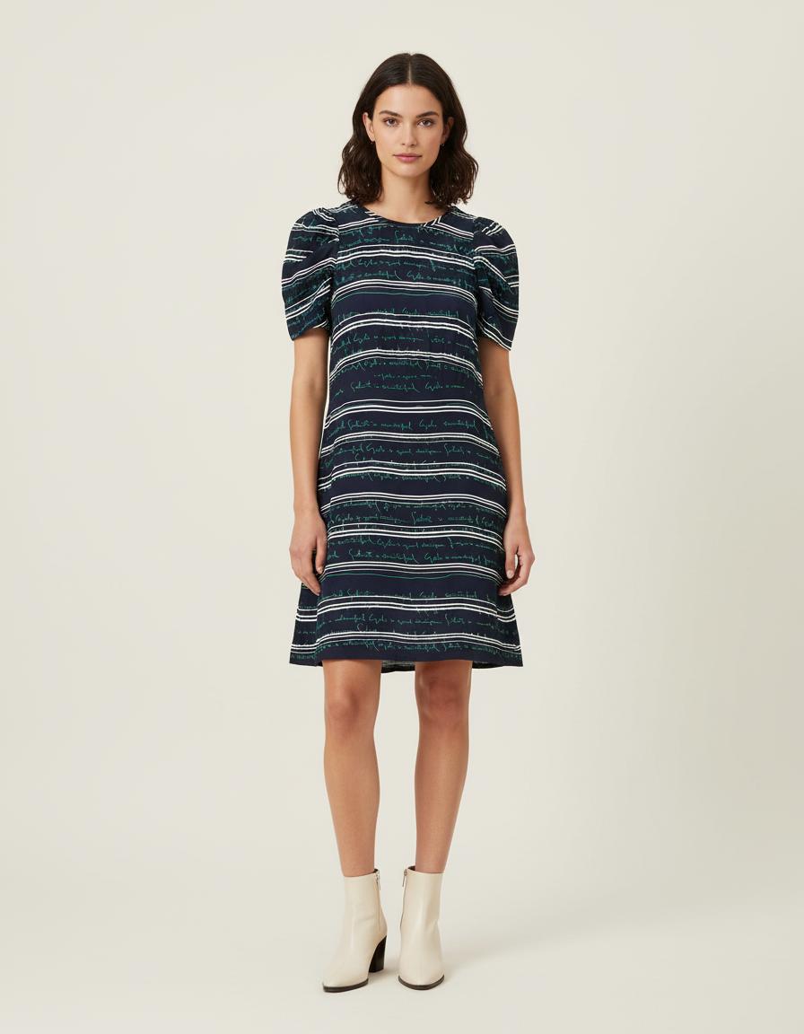 Robe Courte Avec Inscriptions - Taille S/36