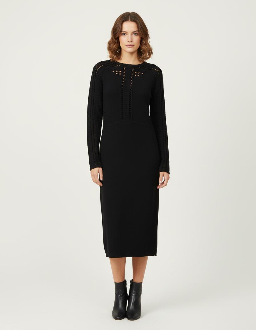 Robe Tube En Maille Ajourée - Taille M/38