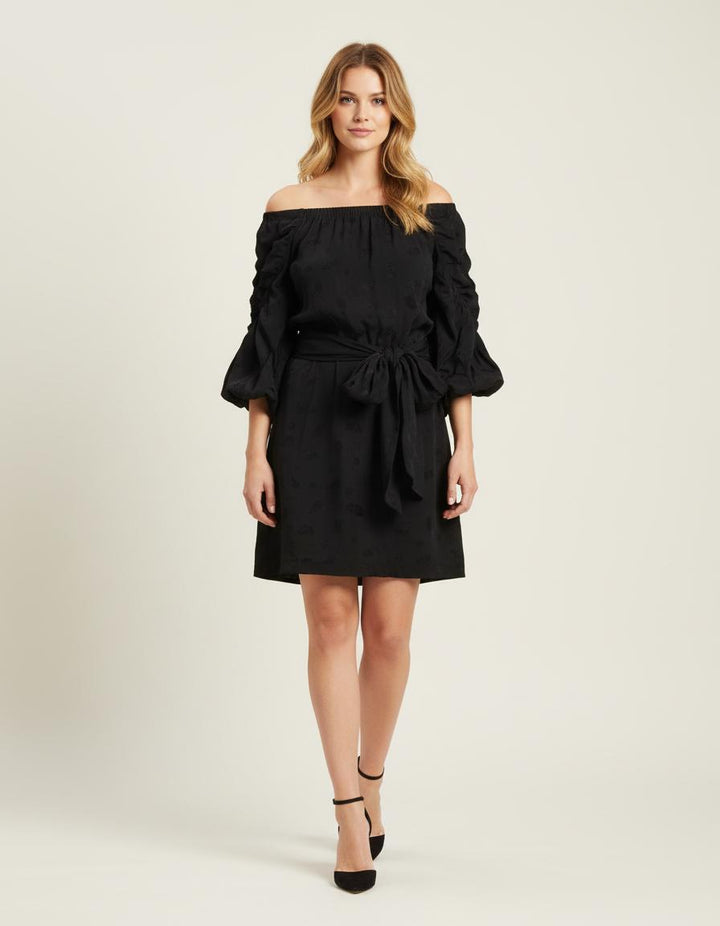 Robe Imprimée Avec Épaules Dénudées - Taille S/36