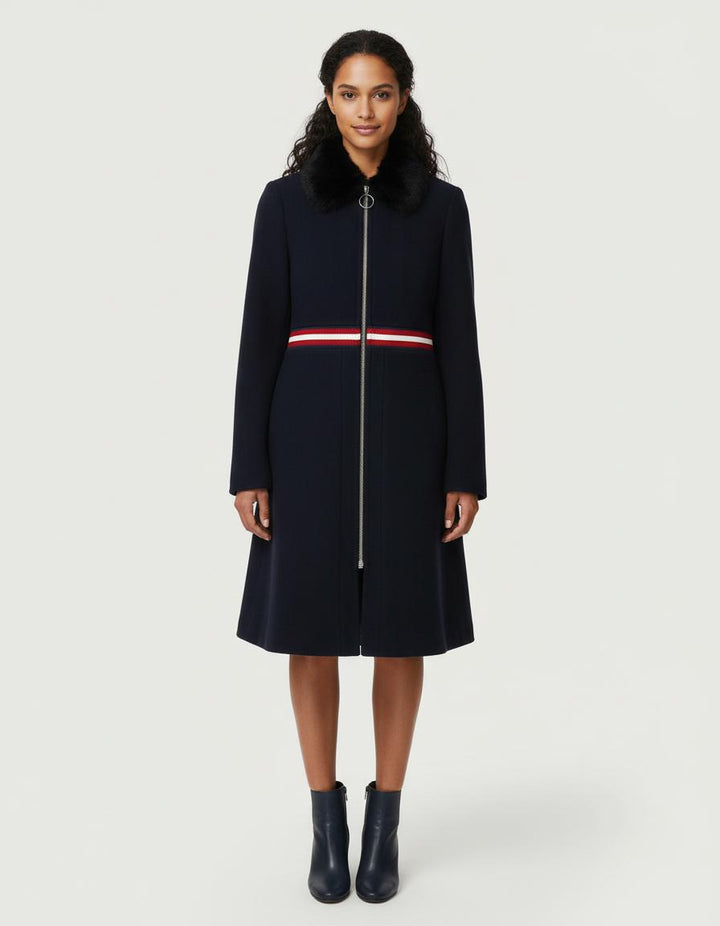 Manteau Avec Col En Fourrure - Taille S/36