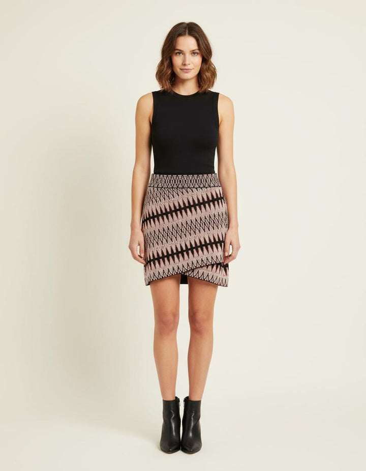 Jupe Courte En Jacquard - Taille M/38