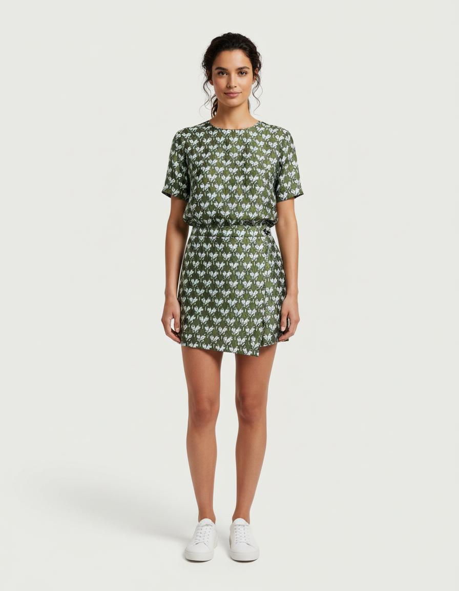Short-Jupe En Jacquard - Taille M/38