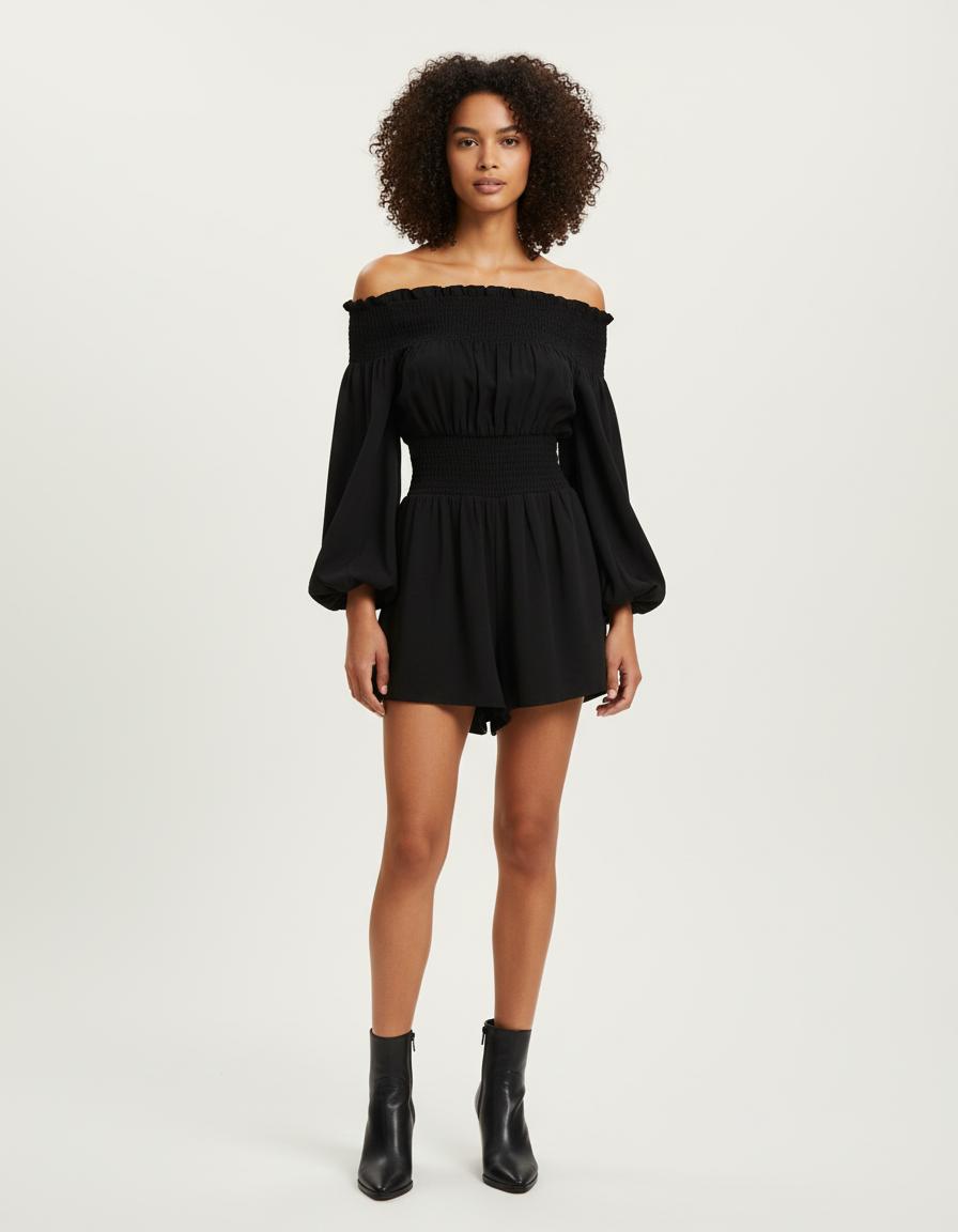 Combishort Avec Smocks - Taille M/38