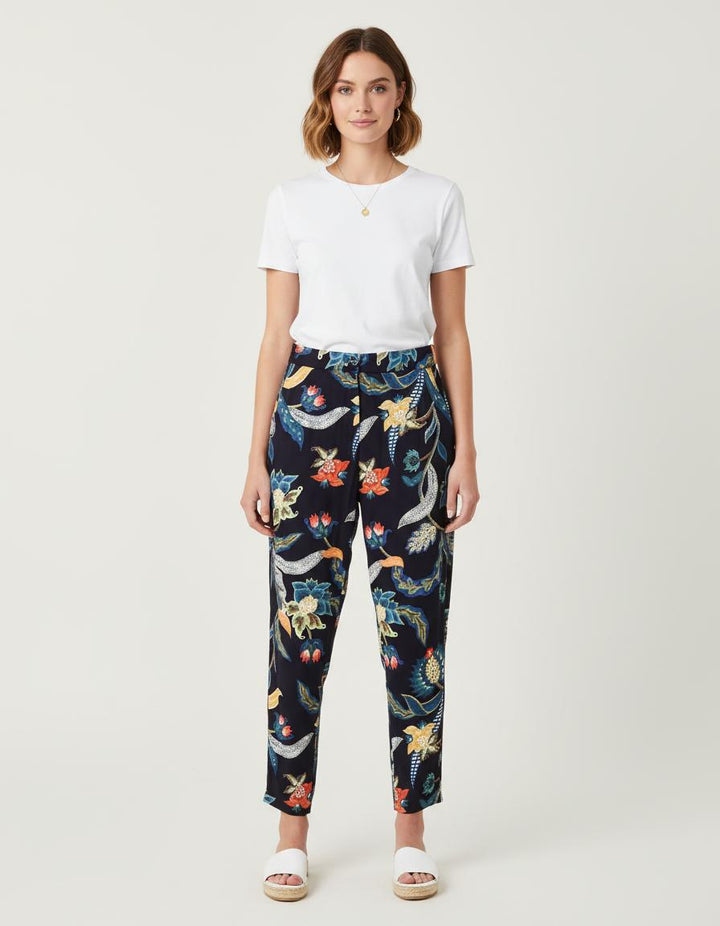 Pantalon Fluide À Imprimé Baroque - Taille XS/34