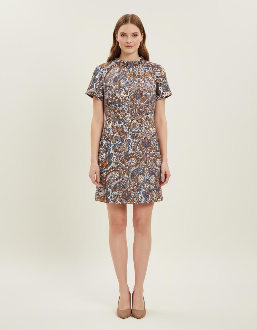 Robe Droite En Jacquard - Taille S/36