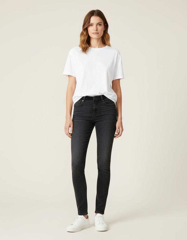 Jean Slim Avec Ceinture En Velours - Taille XS/34