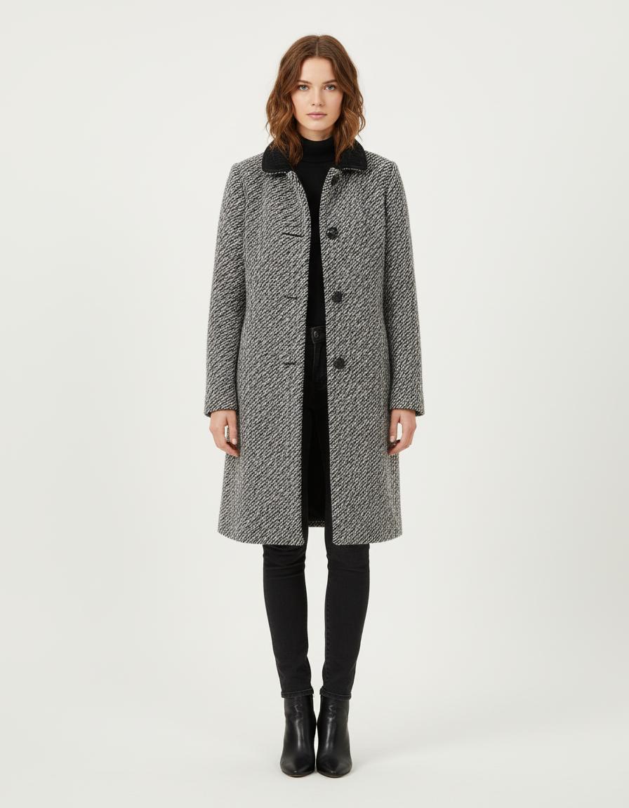 Manteau En Jacquard - Taille S/36