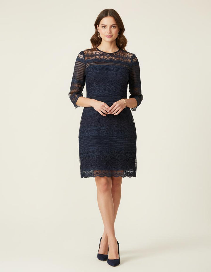 Robe En Dentelle Bicolore - Taille S/36