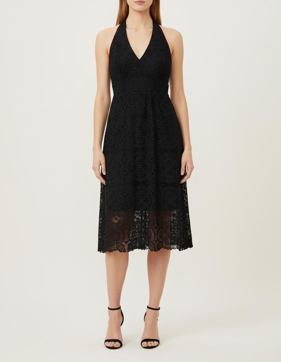 Robe Longue En Guipure De Dentelle - Taille M/38