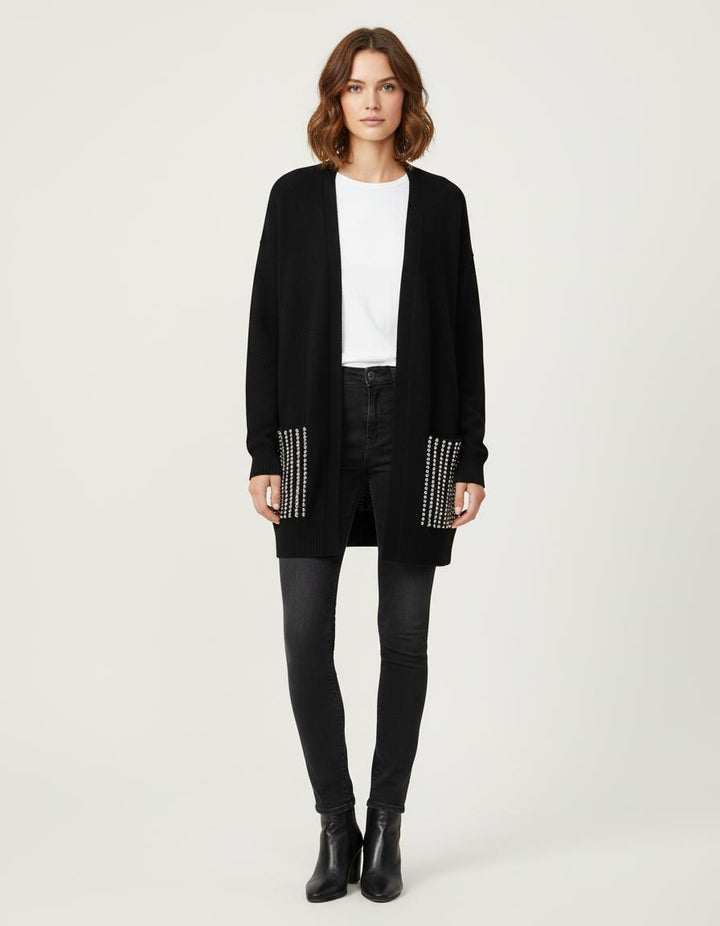 Cardigan En Maille Avec Studs - Taille M/38