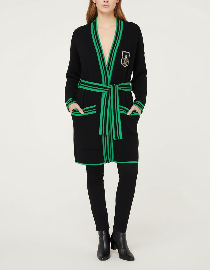 Gilet Mi-Long Avec Écusson - Taille L/40