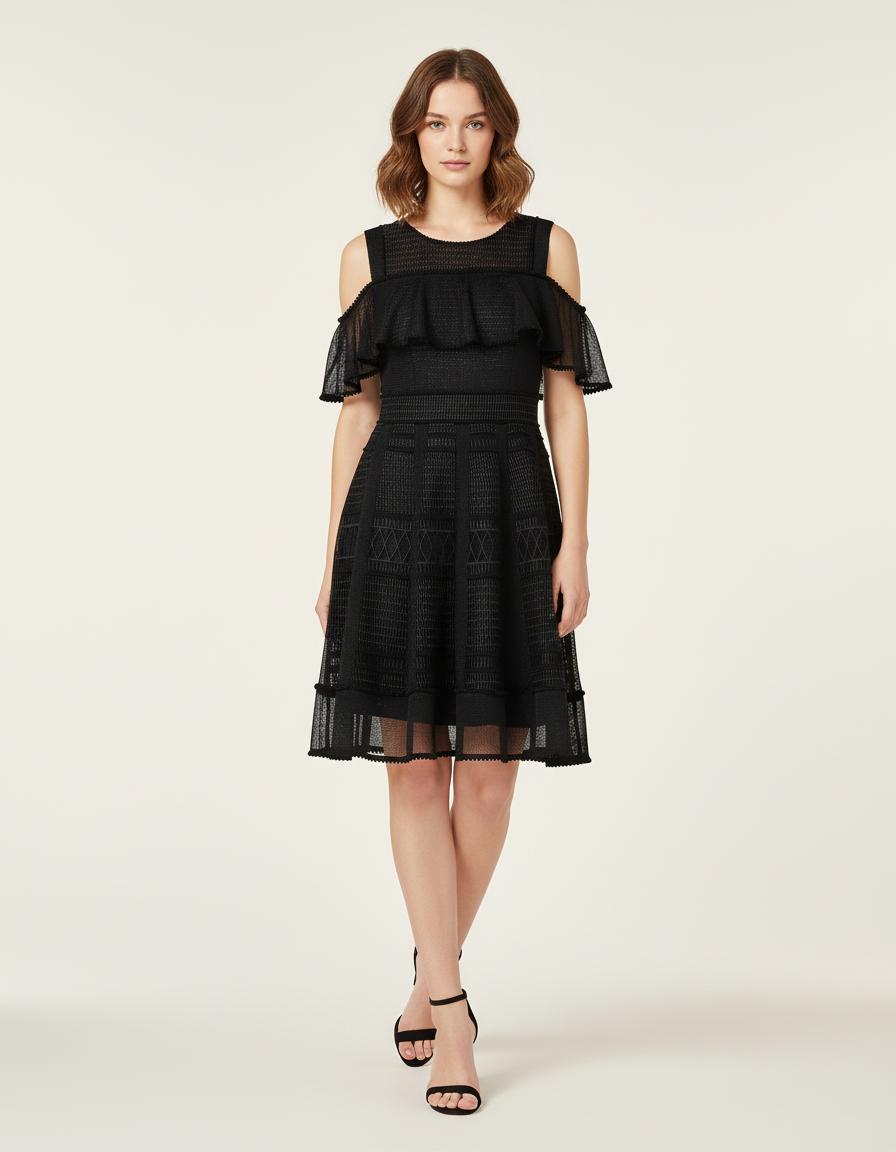 Robe Sans Manches En Maille Filet - Taille L/40