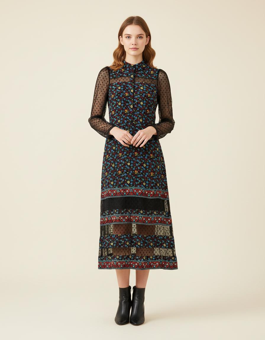 Robe Longue Impriméeâ - Taille S/36