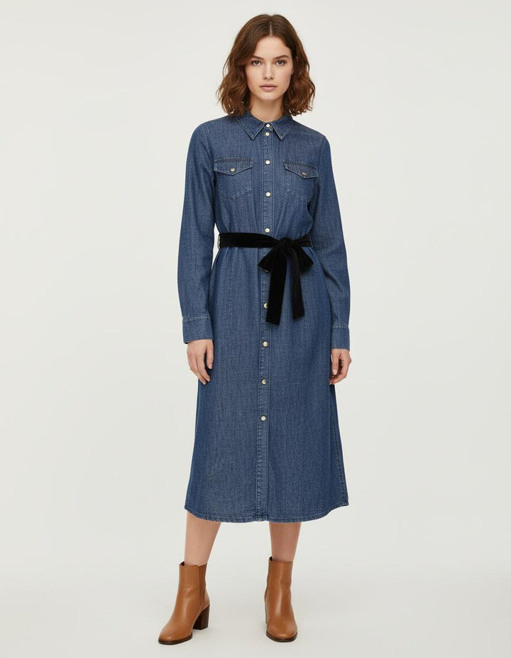 Robe En Denim Brut Denim - Taille S/36