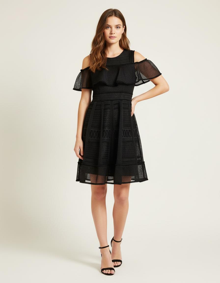 Robe Sans Manches En Maille Filet - Taille S/36