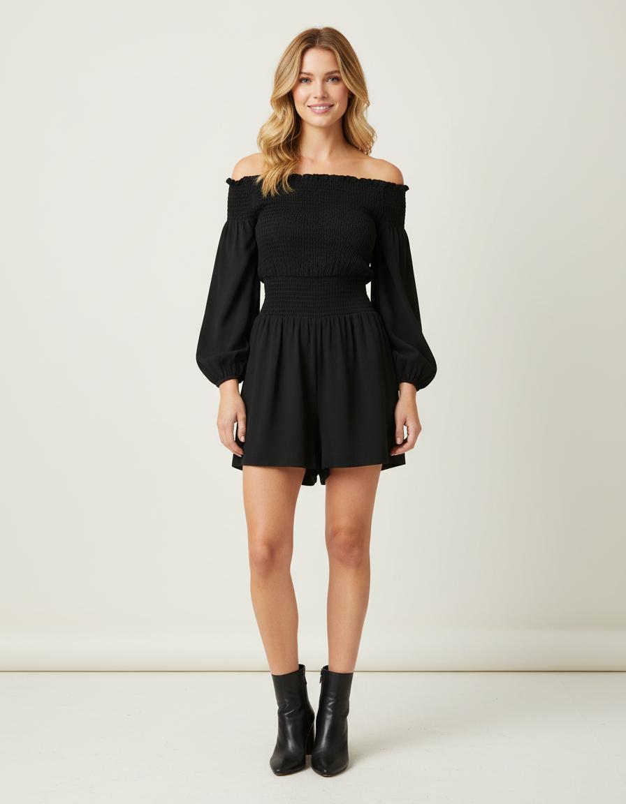 Combishort Avec Smocks - Taille XS/34