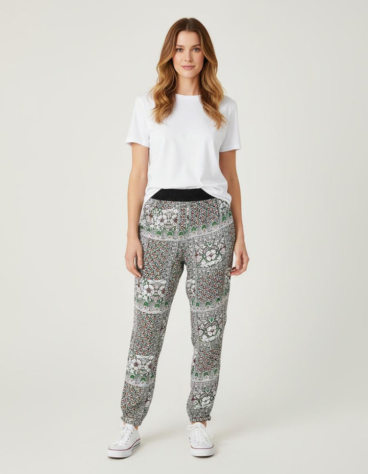 Pantalon Imprimé Avec Ceinture Élastique - Taille S/36