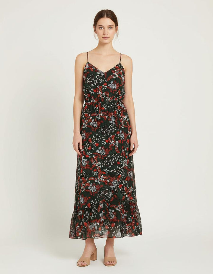 Robe Longue En Mousseline Imprimée - Taille L/40