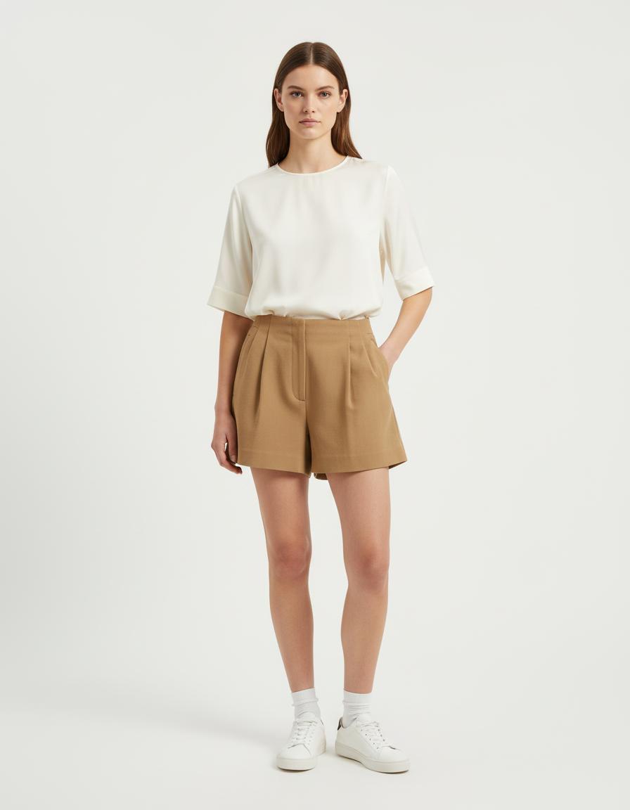 Short En Coton Mélangé - Taille S/36