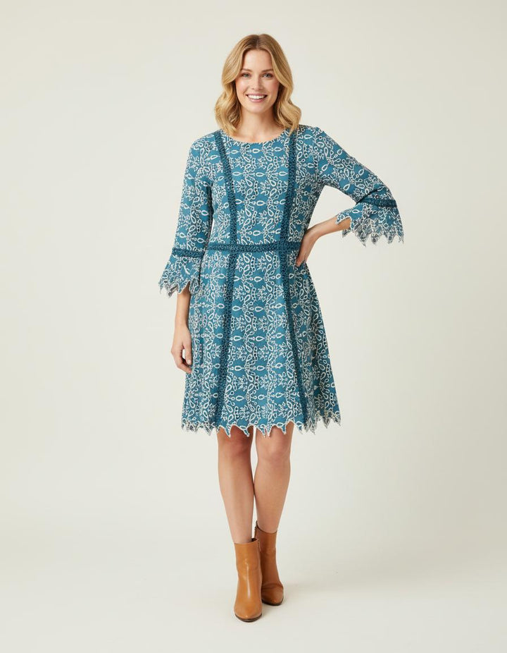 Robe Courte En Guipure - Taille M/38