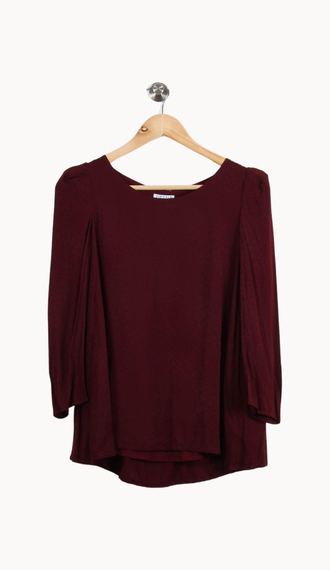 Blouse Bordeaux - Taille S/36 de la marque Claudie Pierlot | MC13 - Vendu par Paradigme - Image 2