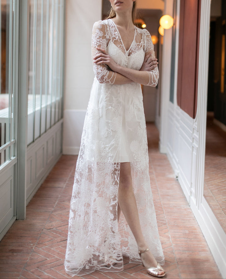 Robe Longue Blanche - Taille S/36