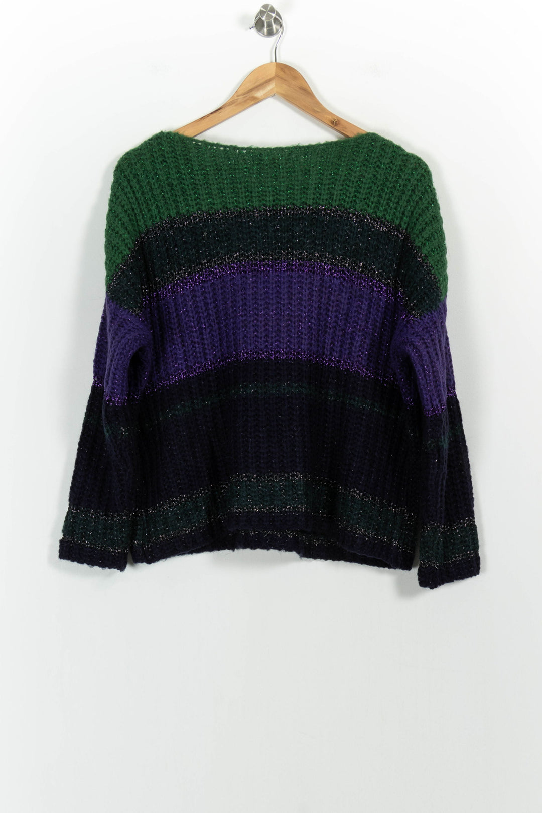 Pull Vert et Violet - Taille S/36 de la marque Stella Forest | NV2 - Vendu par Paradigme - Image 4