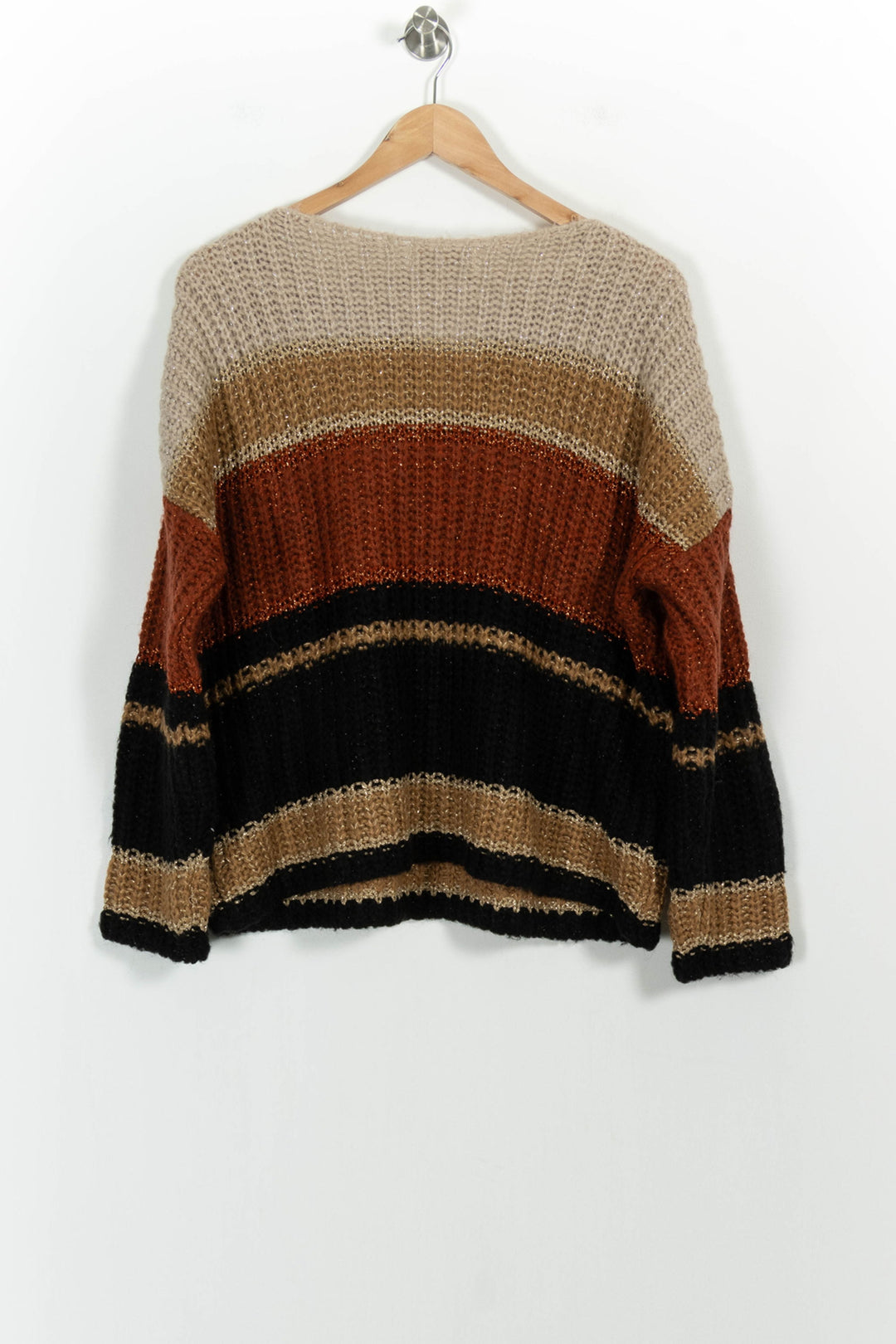 Pull Marron et Noir - Taille M/38 de la marque Stella Forest | NV3 - Vendu par Paradigme - Image 4