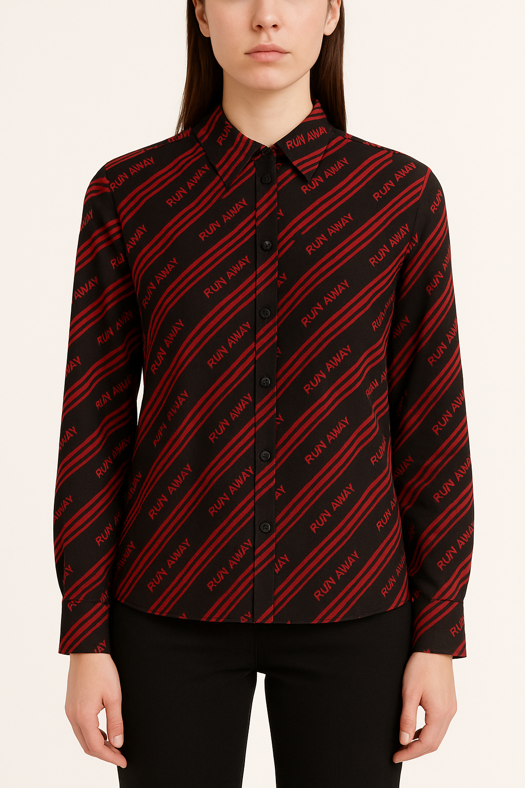 Chemise Noire et Rouge - Taille S/36