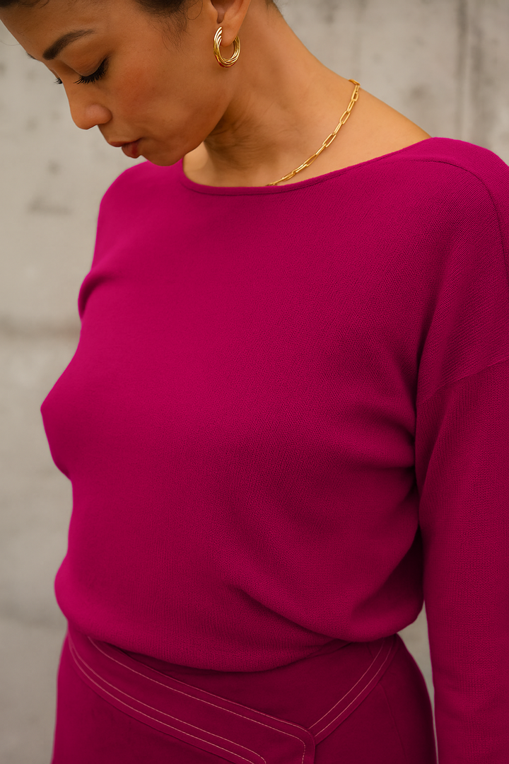 Pull en cachemire réversible - Taille M/38