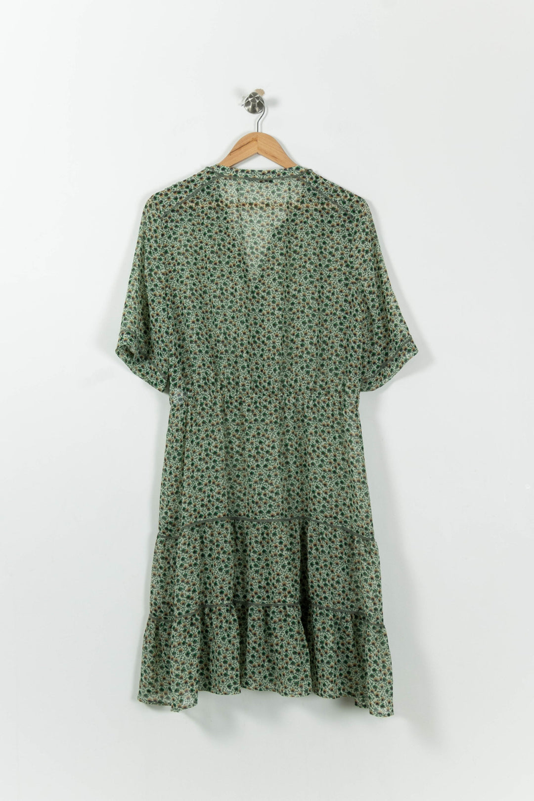 Robe Longue Verte et Noire - Taille M/38 de la marque Gerard Darel | PA09VETS00001 - Vendu par Paradigme - Image 4